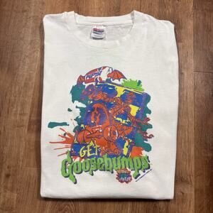 Vintage 90s Goosebumps Shirt Mens XL Pepsi Movie Promo Horror Cartoon Skate